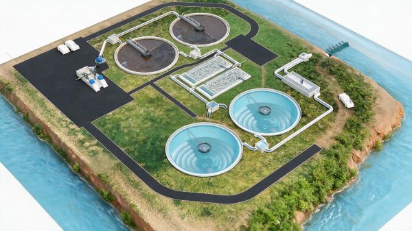 平乡县污水处理三维动画制作 | 污水厂工艺演示动画 | 环保净水宣传片定制 | 环保宣传片制作